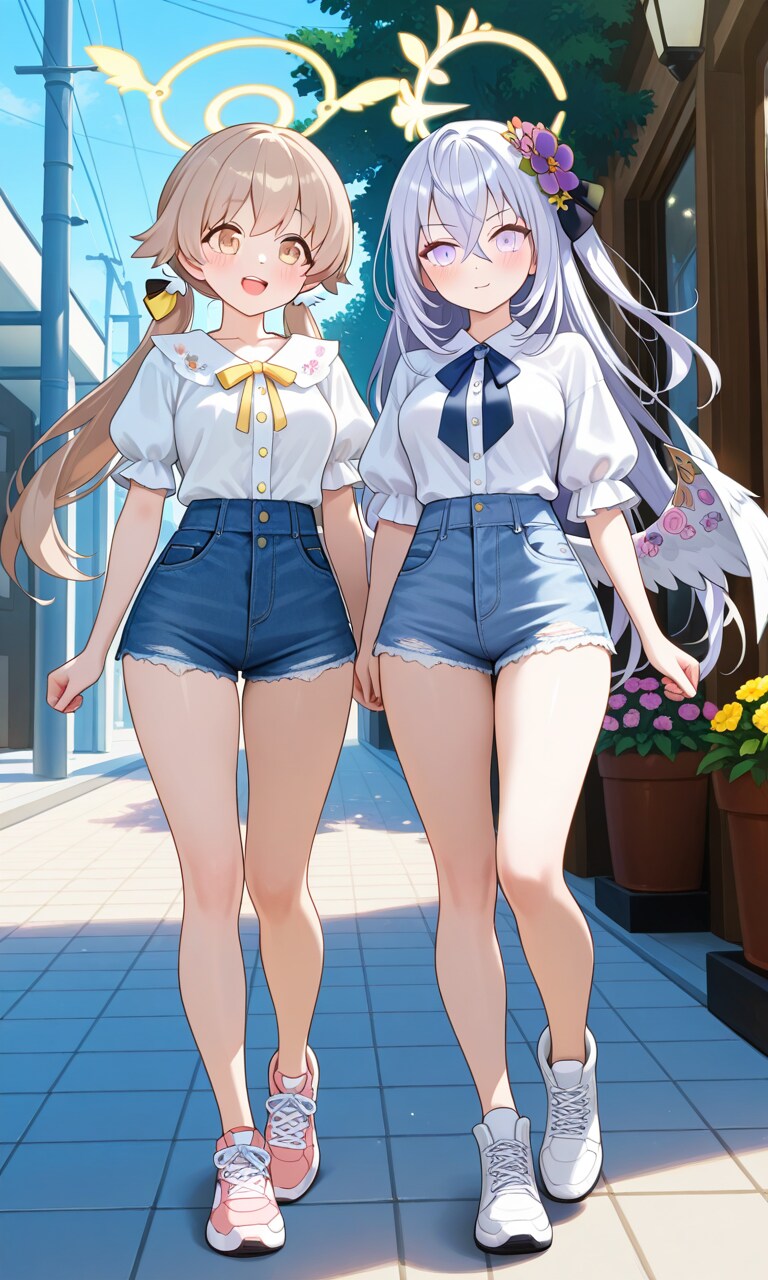 ヒフミとアズサ　夏私服2-7