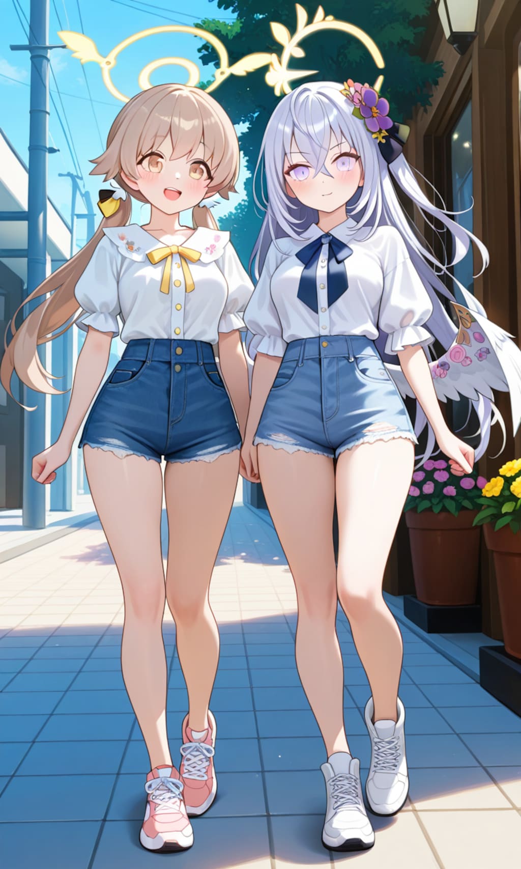 ヒフミとアズサ　夏私服2-7