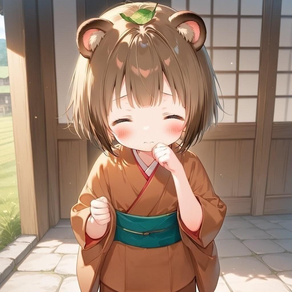 昨日助けて頂いたカチカチ山の狸です