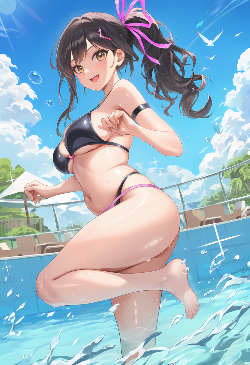 3人娘の水着祭り🏊‍♀️✨