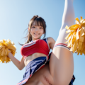露出チアガール02 3枚目