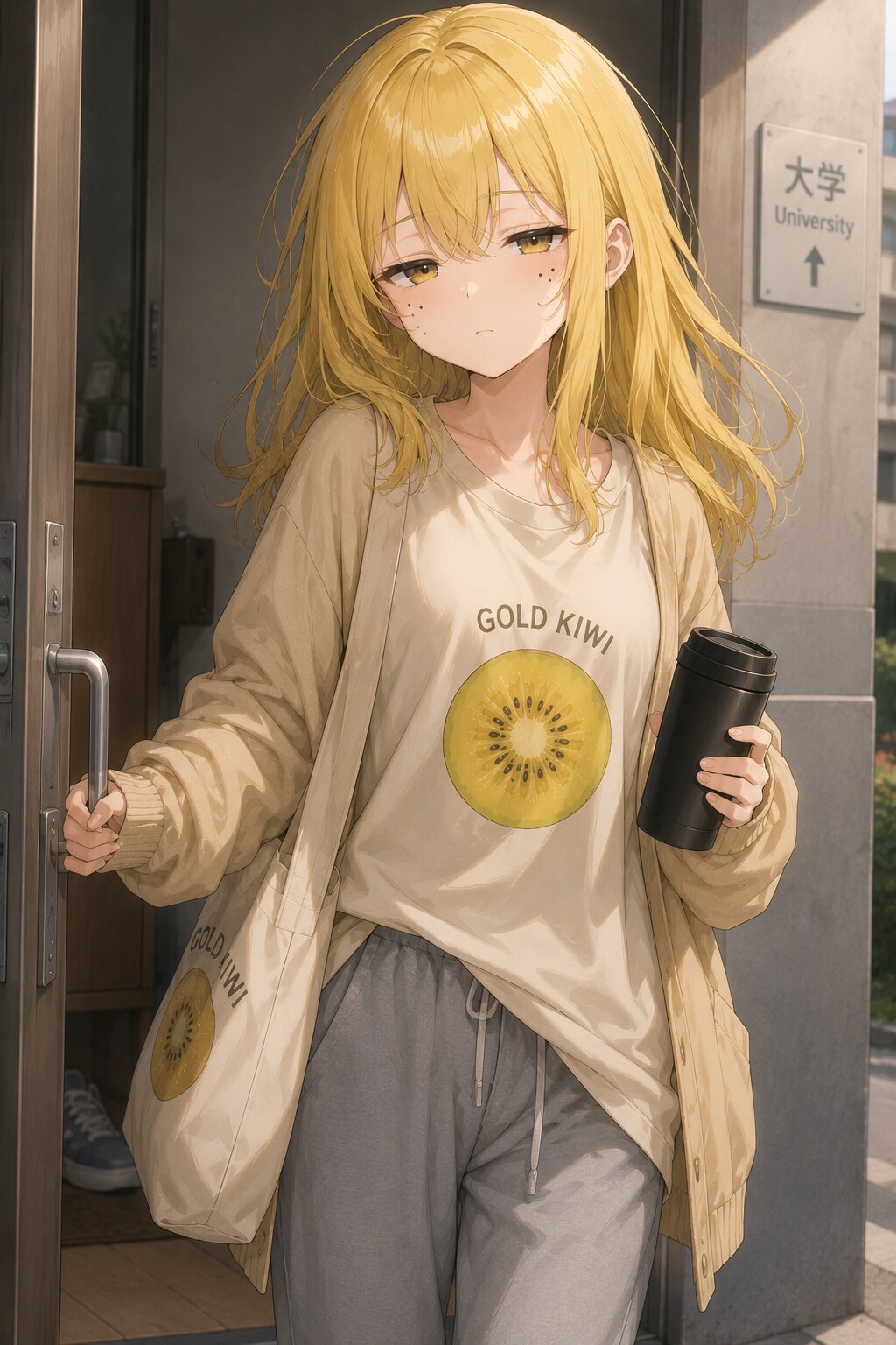 「だるぅ…」やる気のないゴールドキウイちゃん✨🥝✨