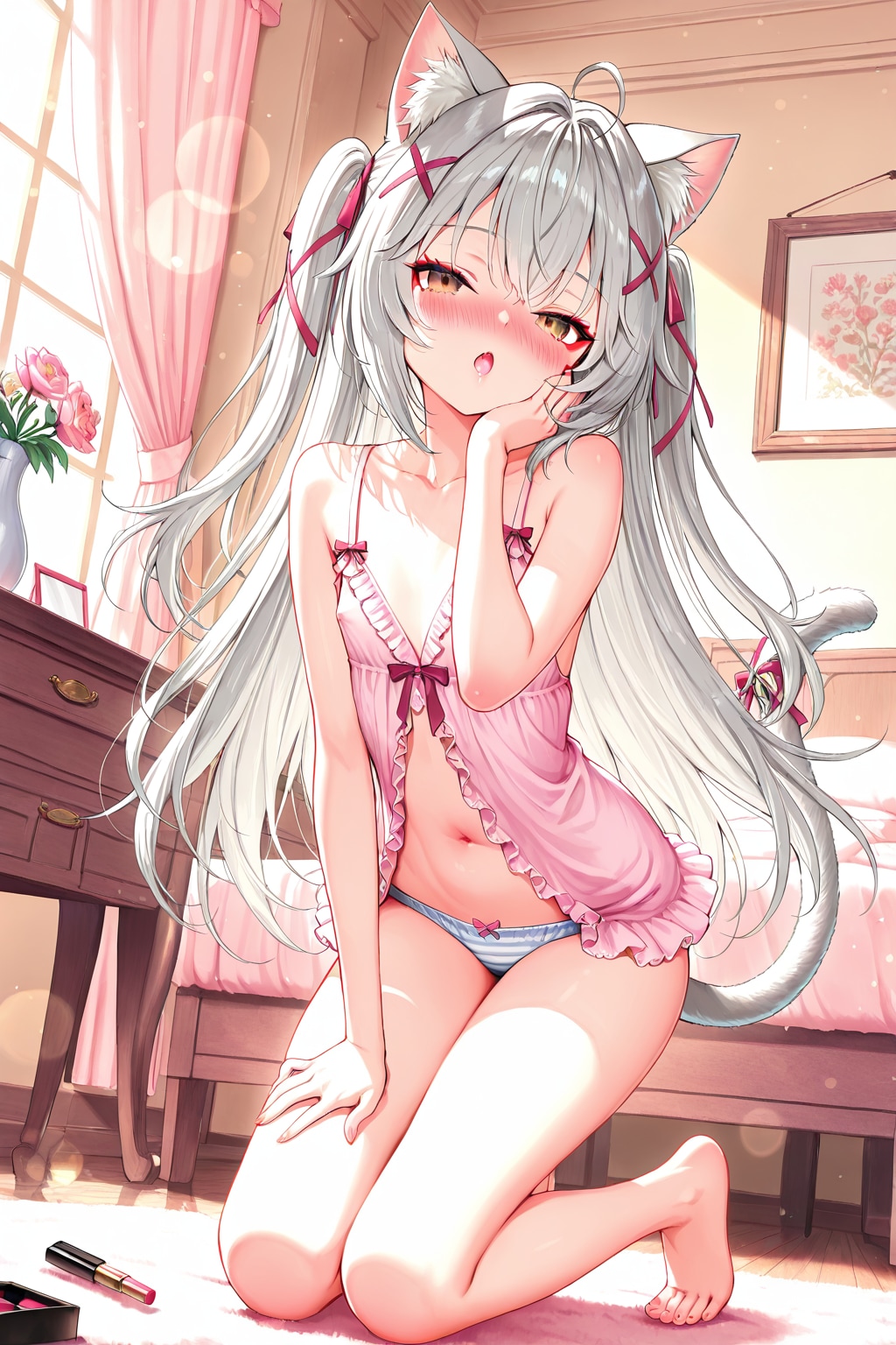 ネコミミメイク