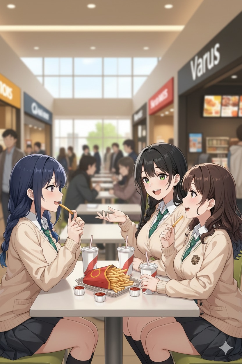 公立校の友人とは予定が合わなかった時の冴 | の人気AIイラスト・グラビア