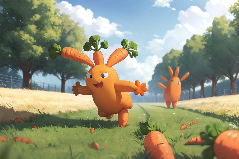 人参が逃げたぞ。 | の人気AIイラスト・グラビア