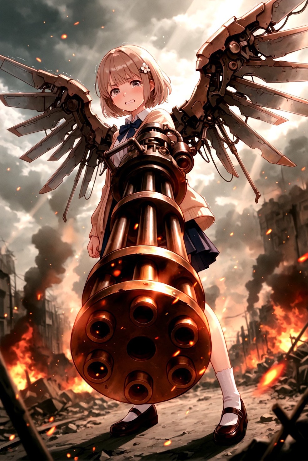 儚翼の終末兵装 — 零号機：白花 | の人気AIイラスト・グラビア