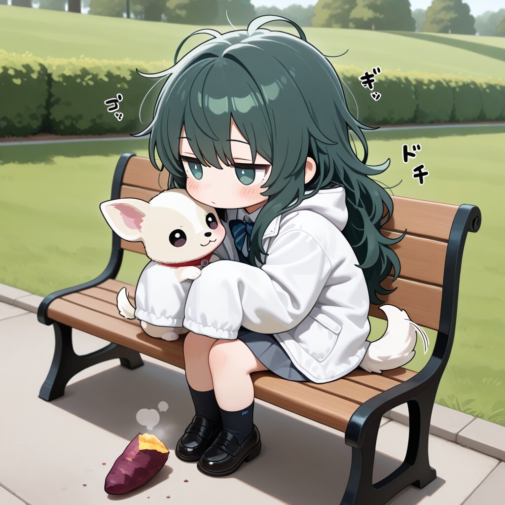 焼き芋とチワワとジト目萌え袖さん