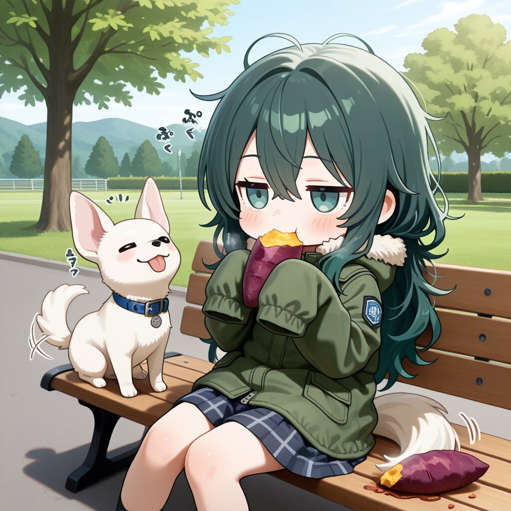 焼き芋とチワワとジト目萌え袖さん