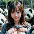 ブラ見せ動物園(パンダ編) 4枚目