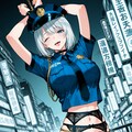 あぁ～～パンチラミニショーツ警官コスプレで羞恥露出視姦調教 3枚目