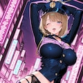 あぁ～～パンチラミニショーツ警官コスプレで羞恥露出視姦調教 4枚目