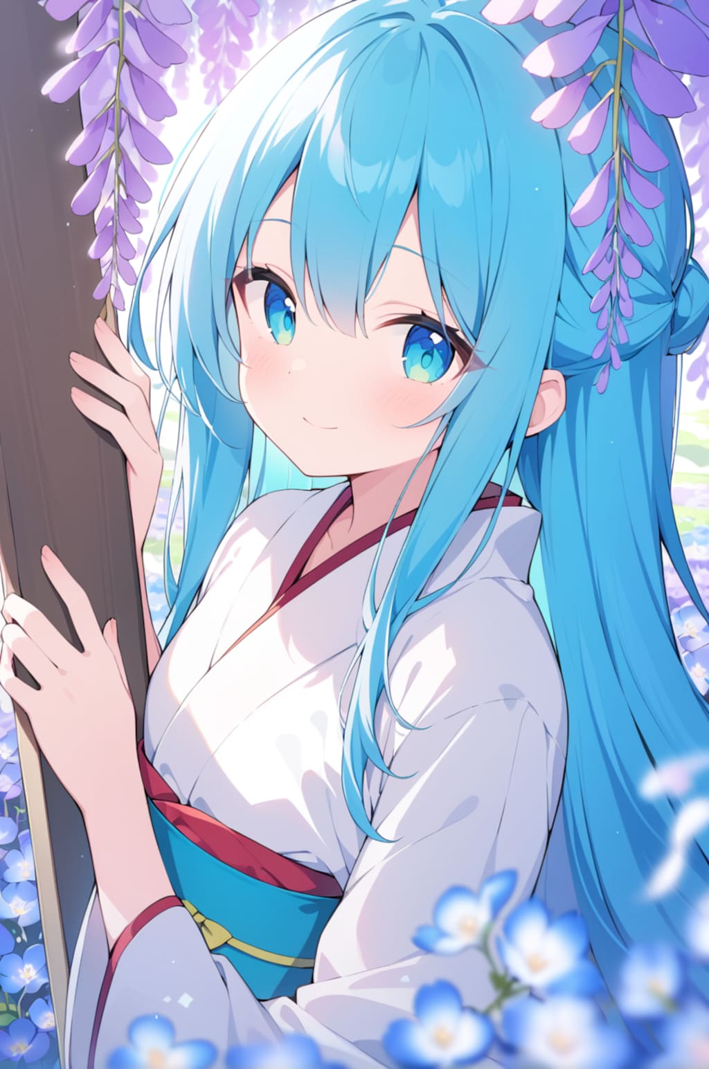 青と紫のあいだで。