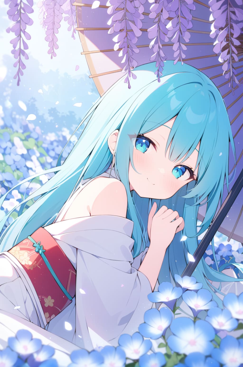 青と紫のあいだで。