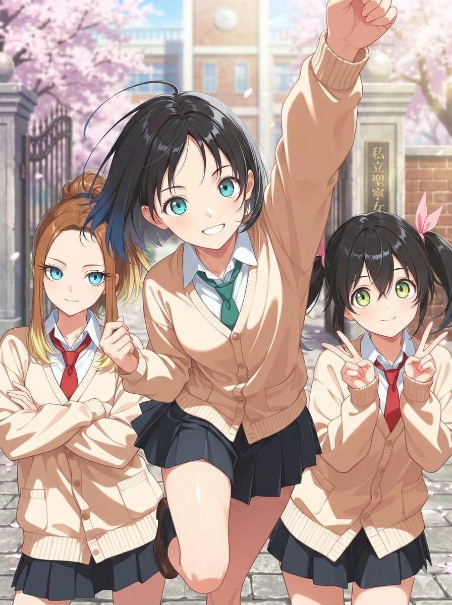 うちの子　私立聖寧女学院 | の人気AIイラスト・グラビア