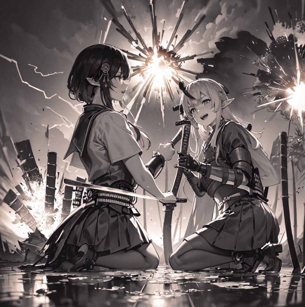 プロンプト色々混ぜこんでみた