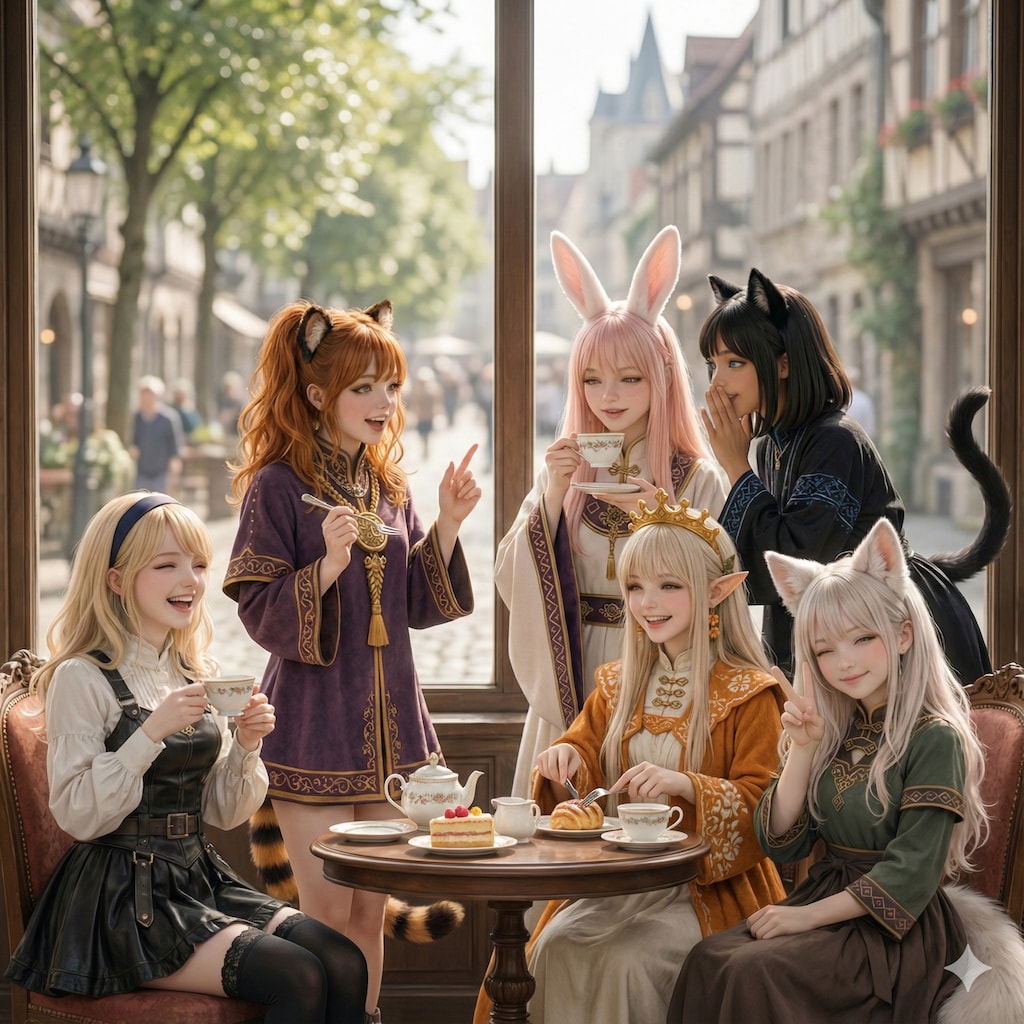 コスプレでお茶会