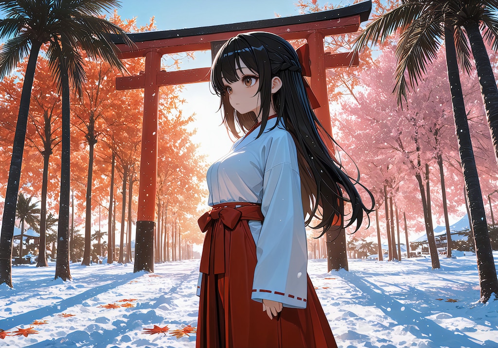四季が同時に咲く神社