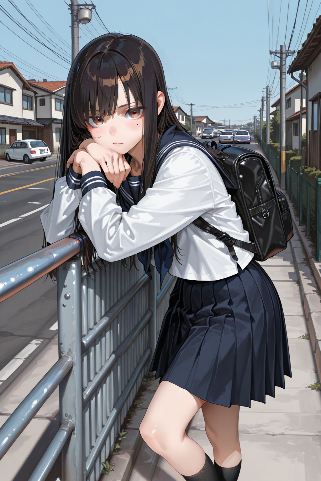 通学途中 | の人気AIイラスト・グラビア