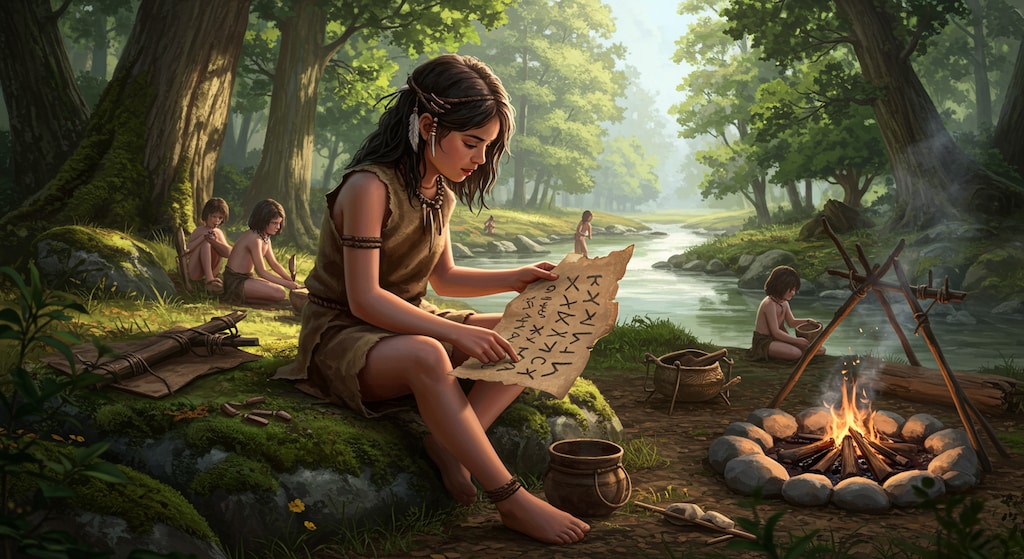 石器時代の女子学生