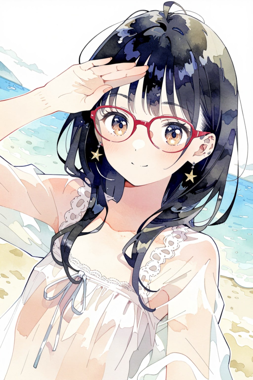 星のイヤリング