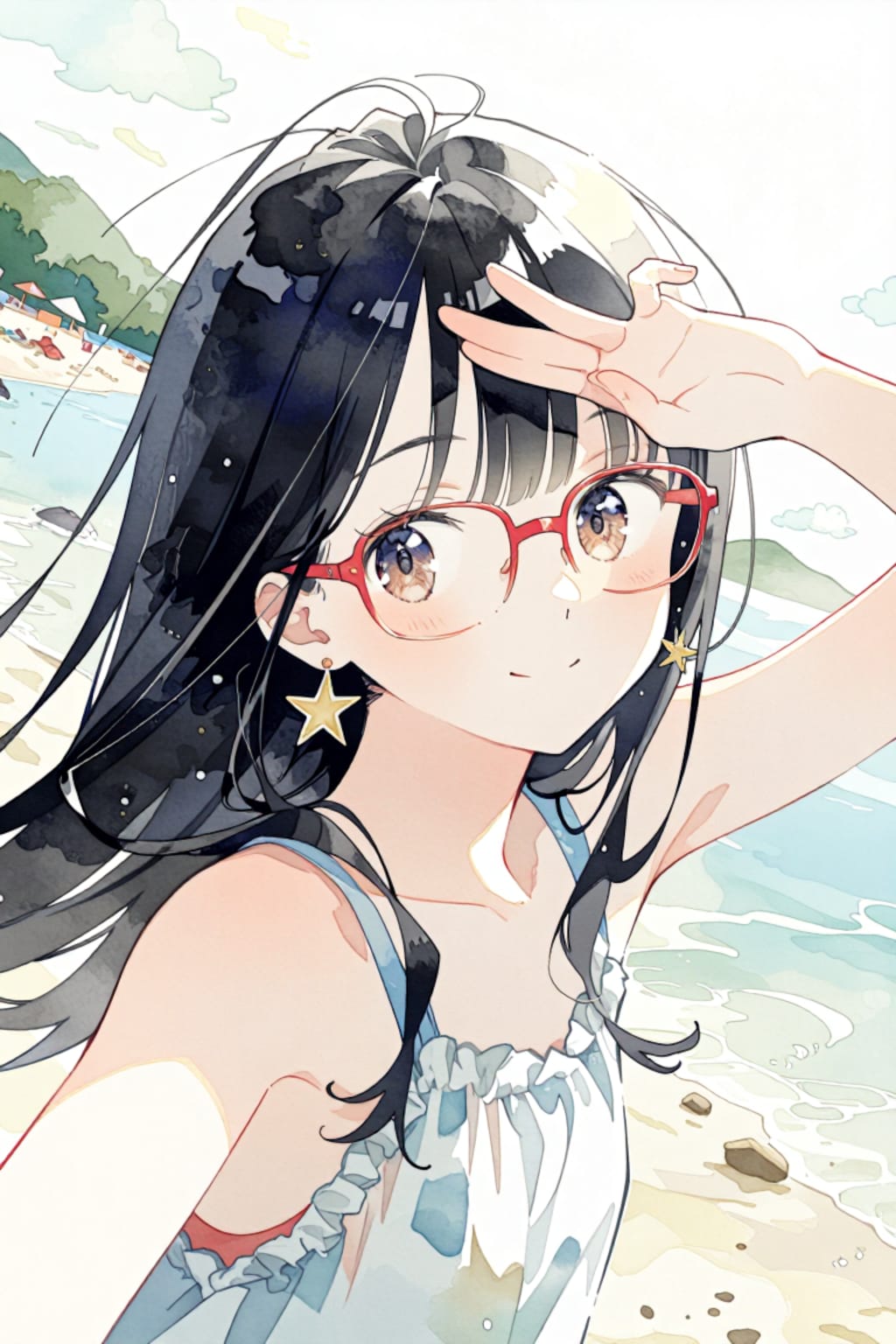 星のイヤリング
