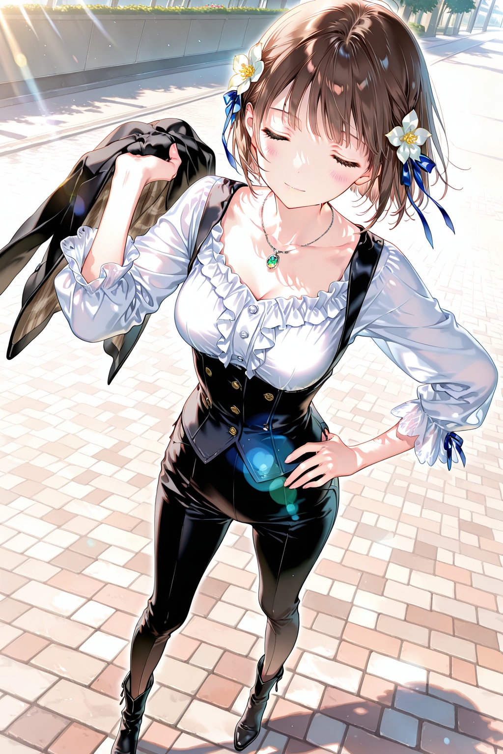 COOLな大人ファッションでお出かけする莉々花ちゃん❤️ | の人気AIイラスト・グラビア