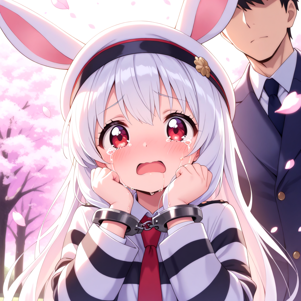 桜2025で逮捕されたうさぎちゃん。