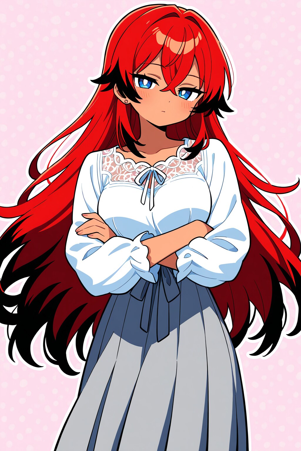 ロングスカート愛好家さんのところの黒メッシュさん