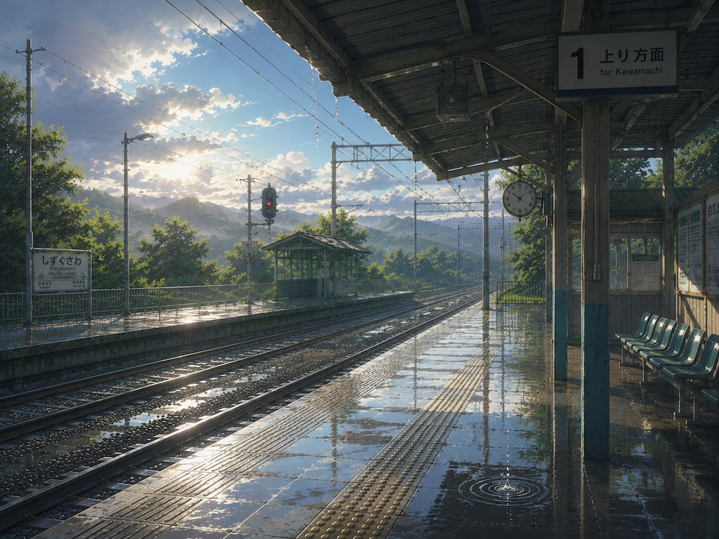 豪雨の後…