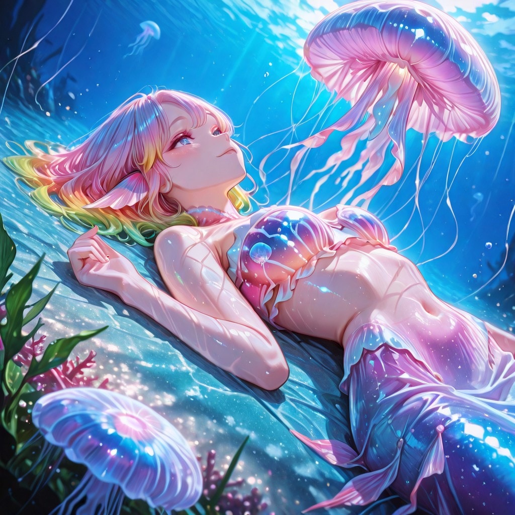 5枚）クラゲと人魚さん①