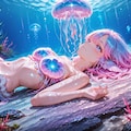 5枚）クラゲと人魚さん① 3枚目