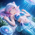 5枚）クラゲと人魚さん① 5枚目