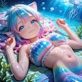 5枚）クラゲと人魚さん① 4枚目