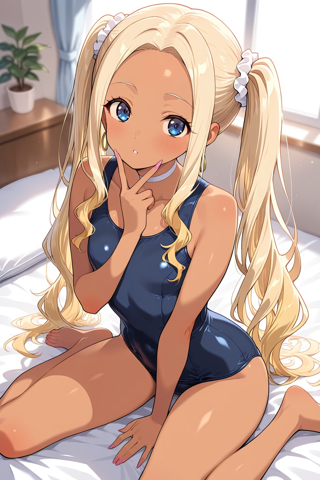 スク水のコスプレをお願いされて何となくやってみるギャル