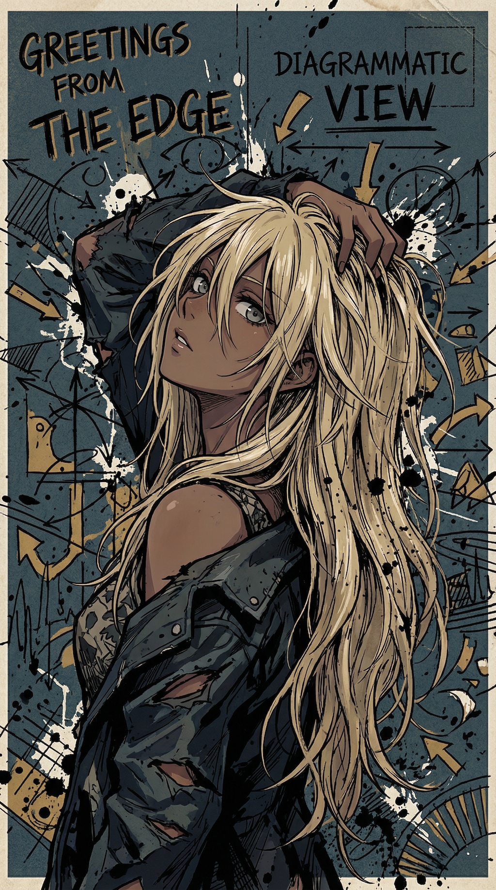 褐色金髪ガール