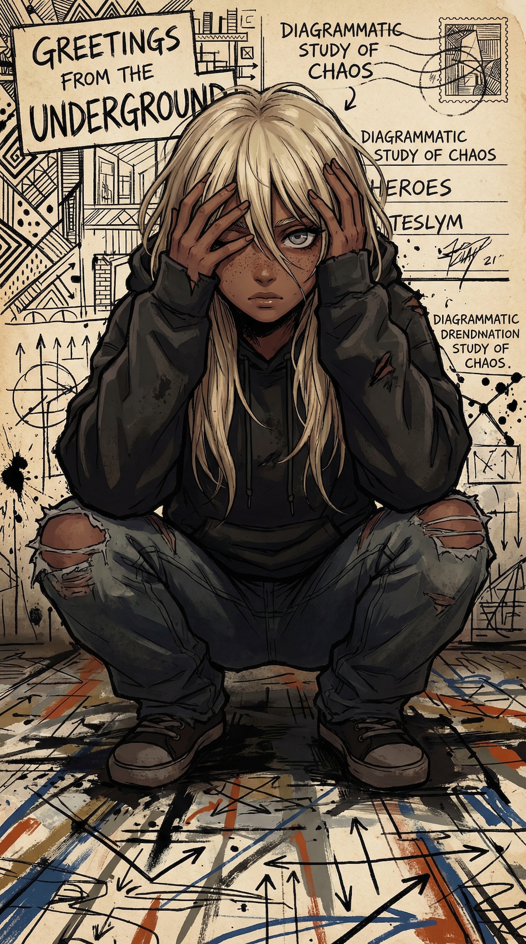 褐色金髪ガール