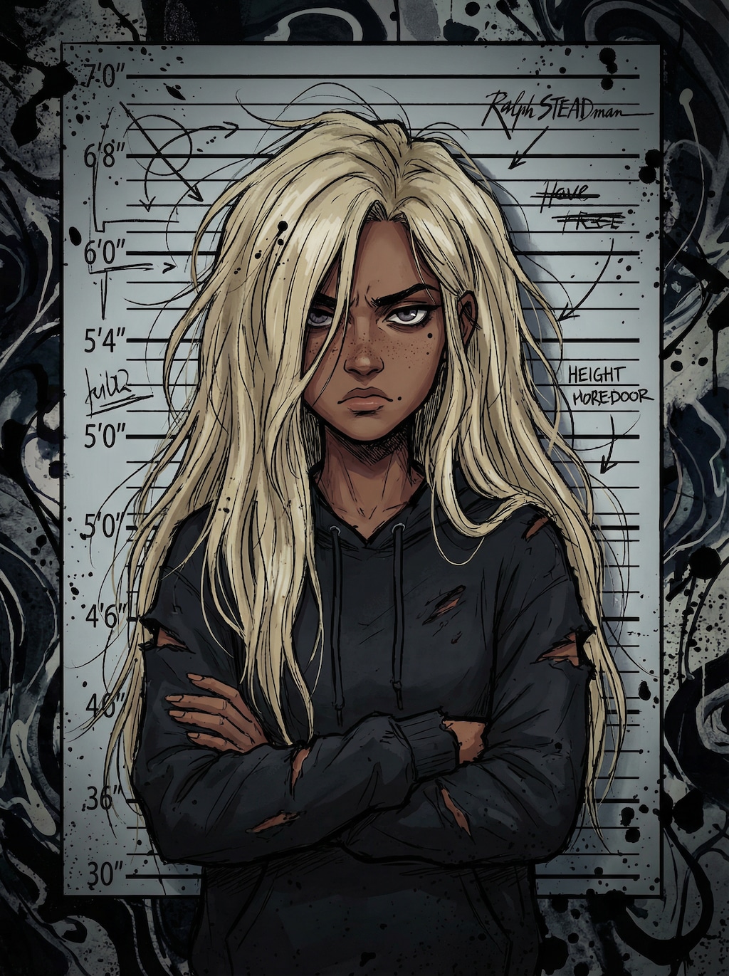 褐色金髪ガール