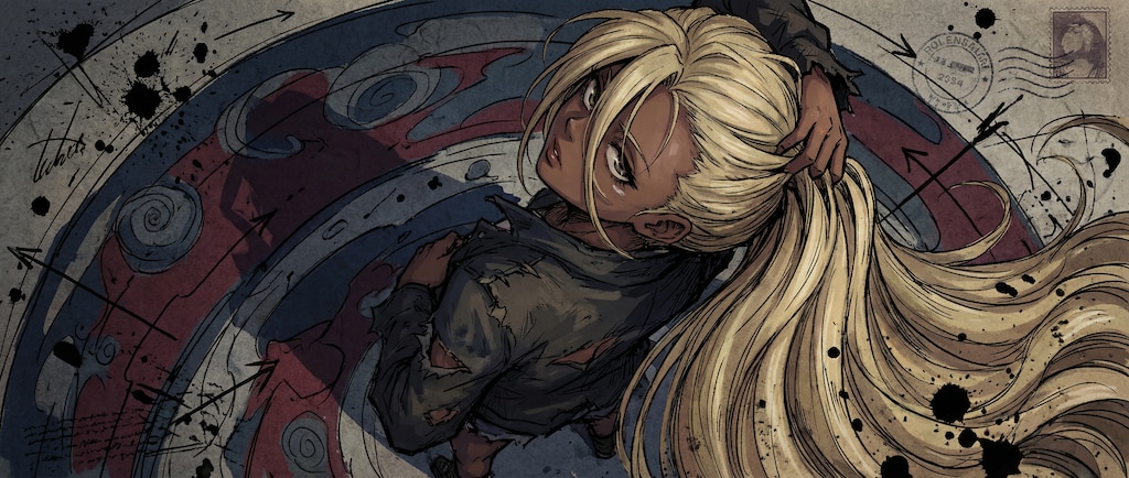 褐色金髪ガール