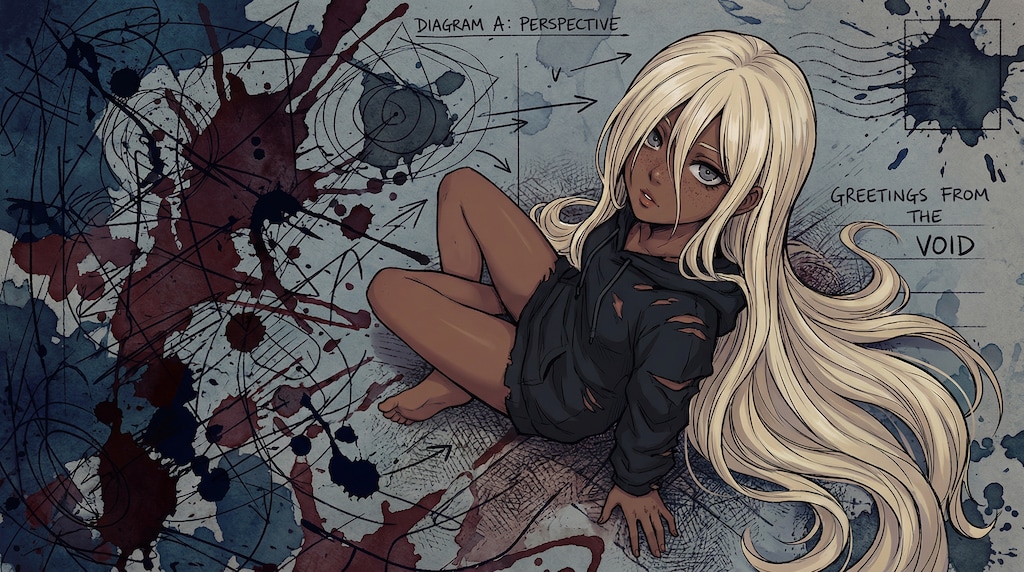 褐色金髪ガール