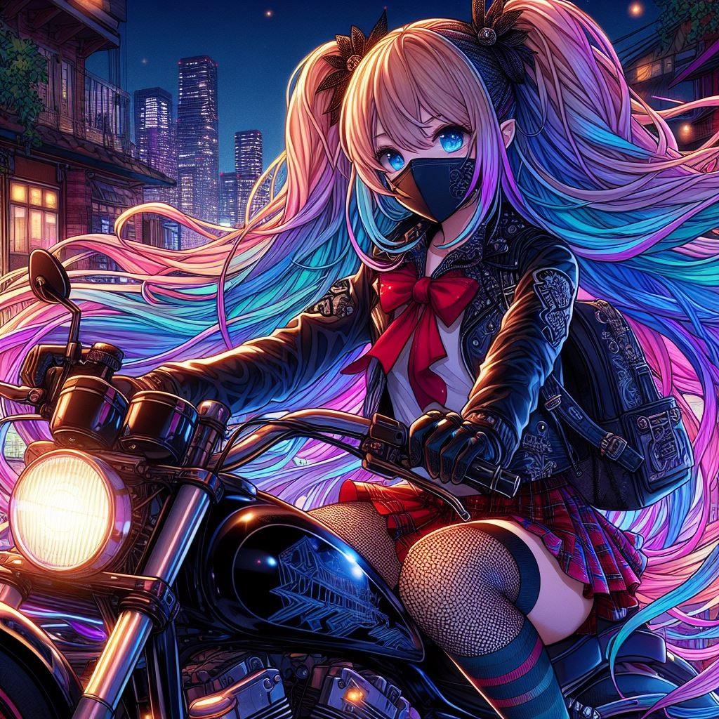 バイク通学エルフさん