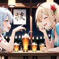 月曜日の女の子　リアル作者の代理で友人と飲み会。 2枚目