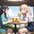 月曜日の女の子　リアル作者の代理で友人と飲み会。 3枚目