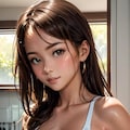 汗だく少女 4枚目