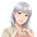 銀髪 2枚目