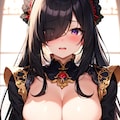 片目隠れの女の子 2枚目
