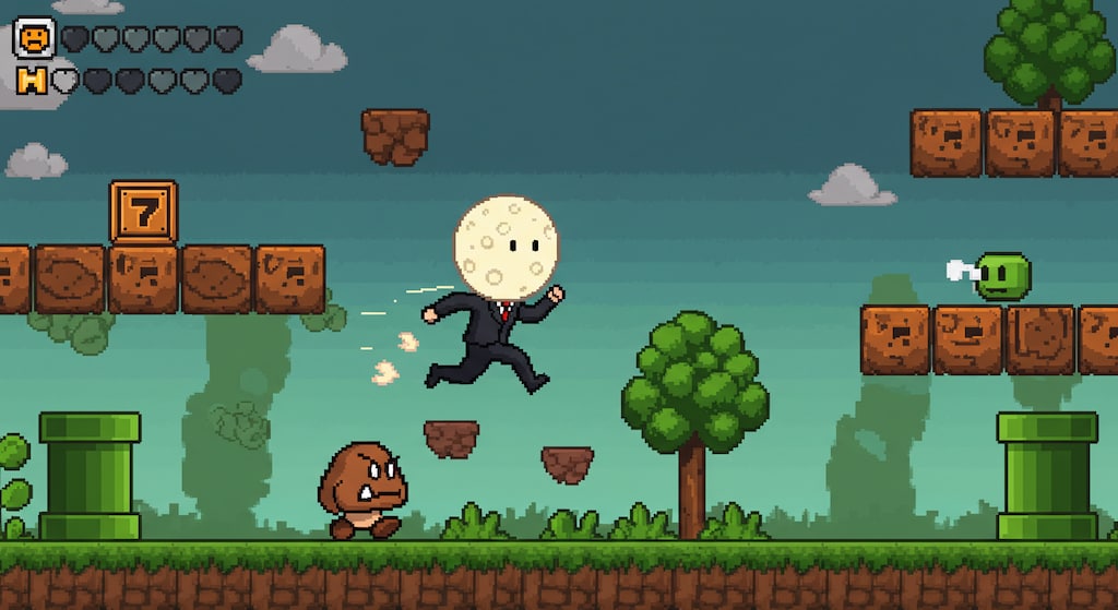 某アクションゲーム風に🌕迫る！