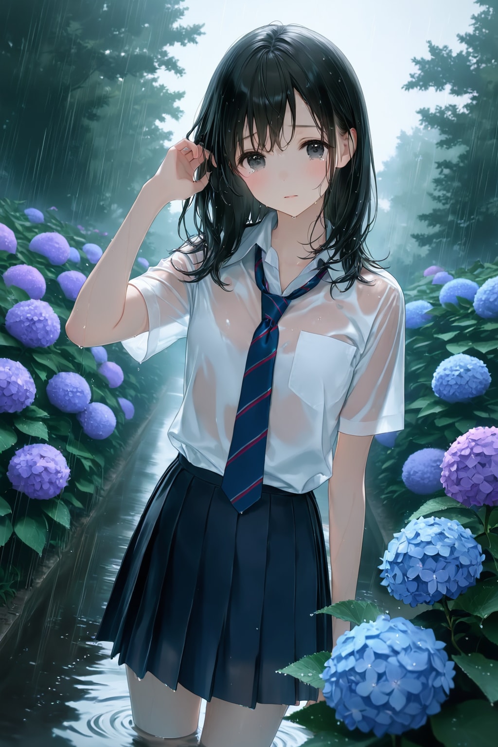 涙を隠して