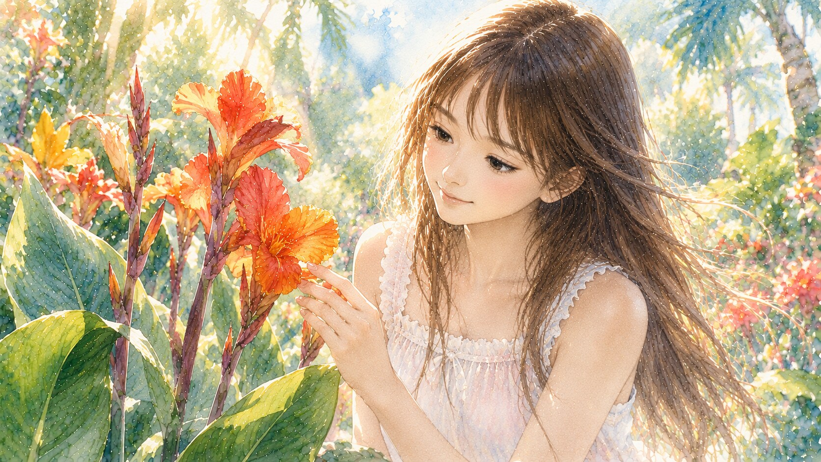 誕生花　0819 カンナ | の人気AIイラスト・グラビア