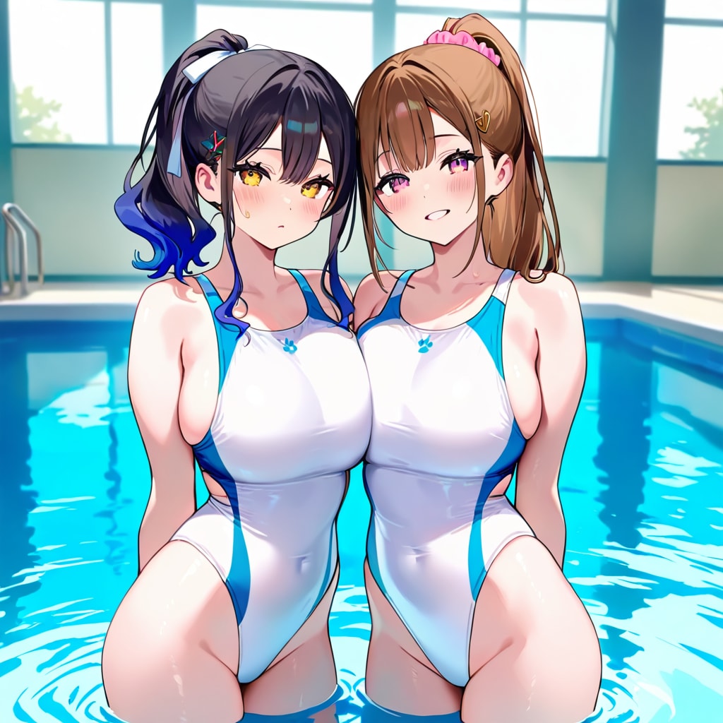 今年はビキニじゃなくてハイレグにしたよ。似合うかな？