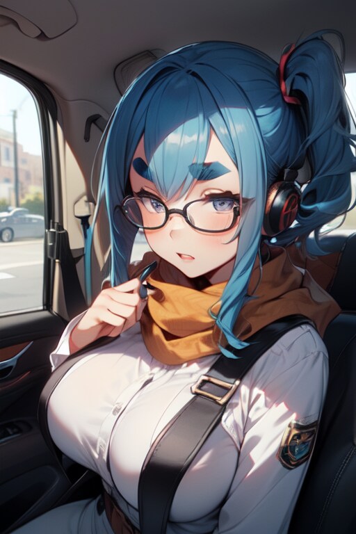後部座席なんて久しぶりだわ